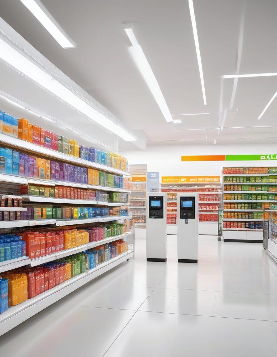A vibrant and engaging scene depicting a smart shopping experience, featuring a well-organized battery aisle in a modern store, showcasing affordable premium and lithium battery options. Include diverse customers happily comparing products, with clear price tags and a digital price comparator display in the background. Add an eye-catching infographic highlighting energy efficiency and savings. super-realistic. vibrant colors. white background.